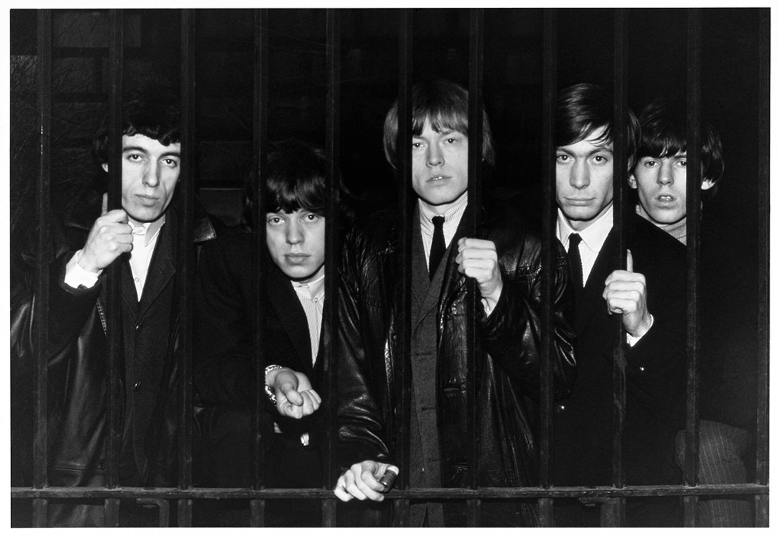 Les Rolling Stones - Photographie du XXe siècle, bandes de rock, noir et blanc