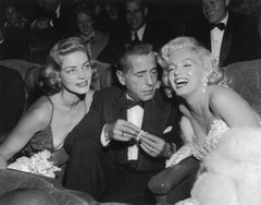 Trio d'étoiles étoilées - Photographie:: Humphrey Bogart:: Marilyn Monroe:: Lauren Bacall