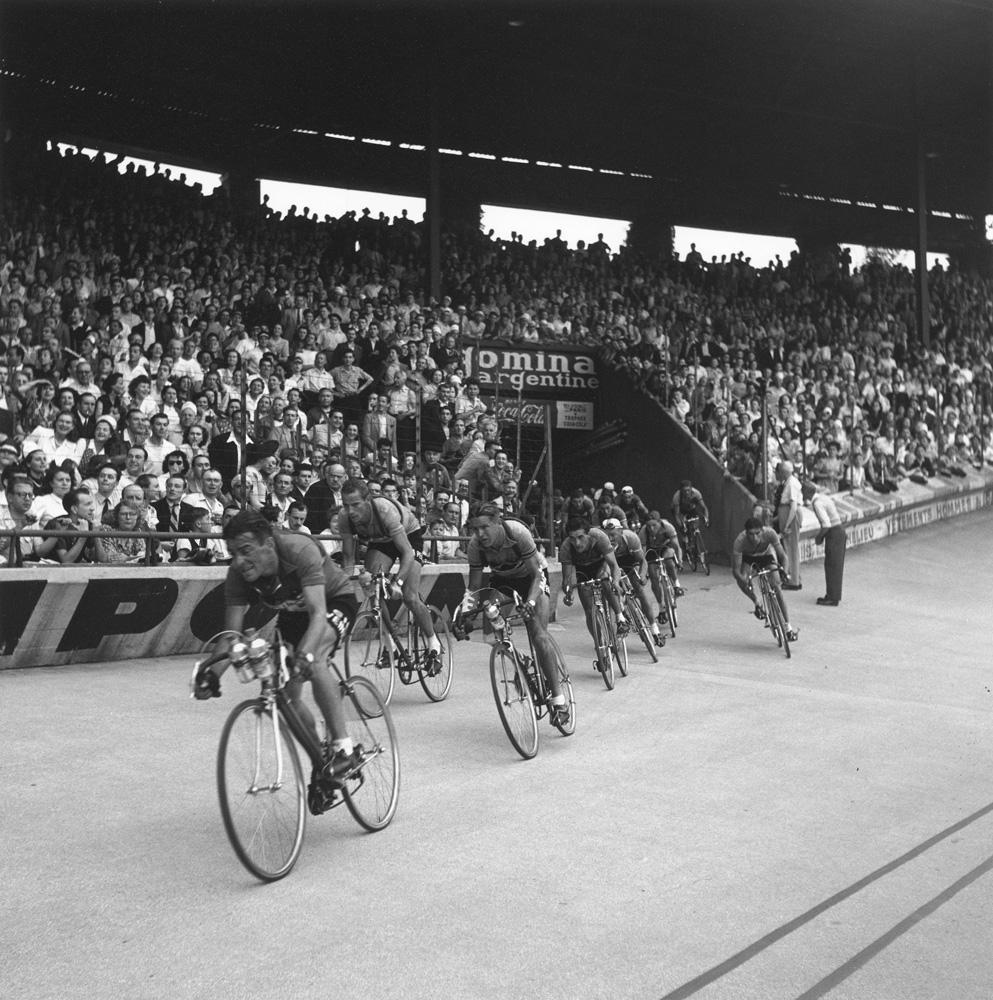 Unknown Black and White Photograph - Tour De France End - Getty Archive, 20th Century Monochrome Sports Photography