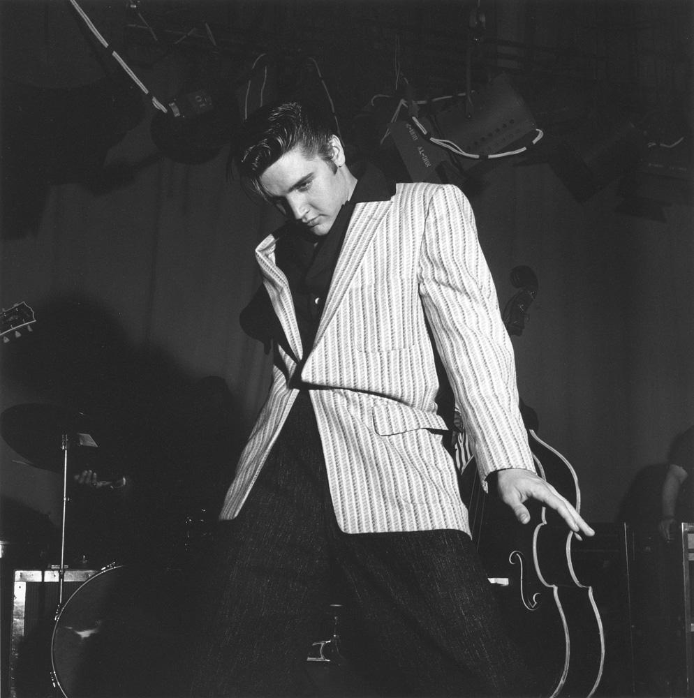 Unknown Portrait Photograph - Elvis on Milton Berle, 1956 - Getty Archive, 20th Century Photography, Rock