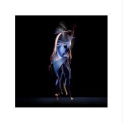 Abstract Dancers, Dark Blue 5, 2019 - Contemporary Photography, Dancers, Ballet