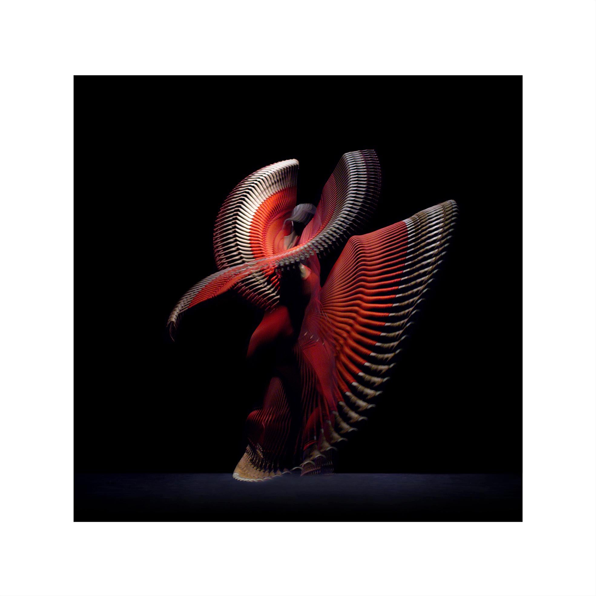 Giles Revell      Figurative Photograph - Abstract Dancers, Red 7, 2019 by Giles Revell - Photography, Print, Ballet