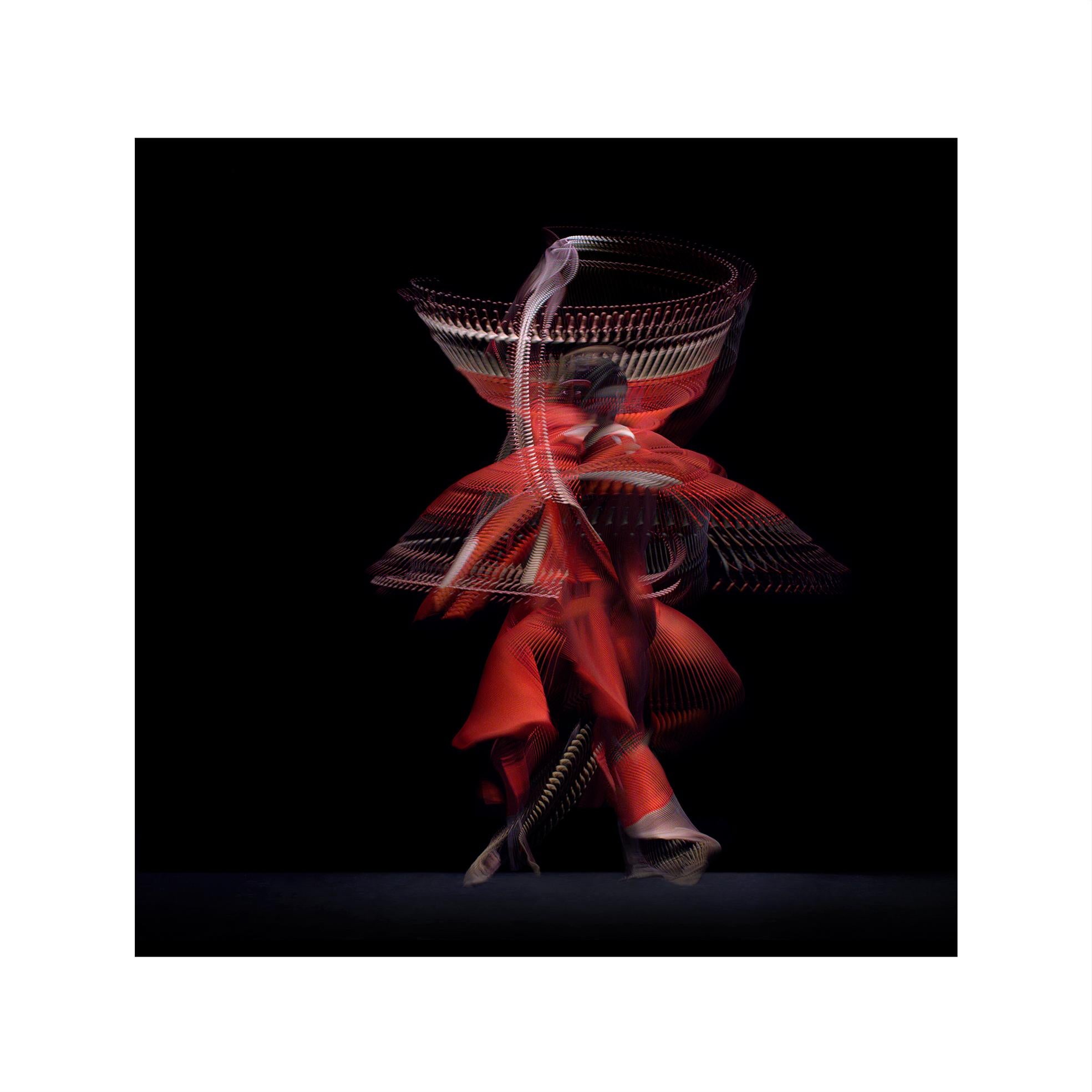 Abstract Dancers, Red 8, 2019 - Contemporary Photography, Ballet, Geometry
