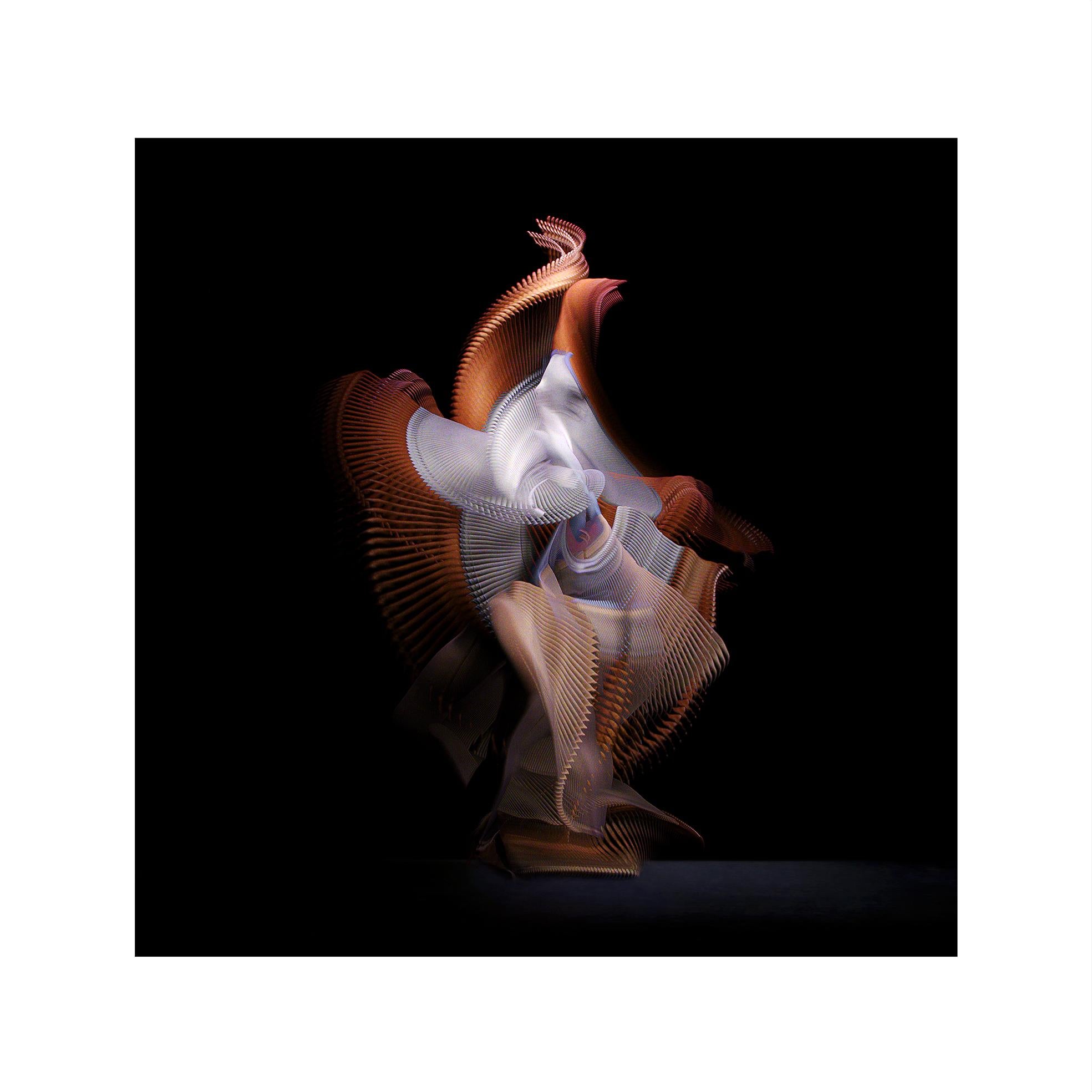 Giles Revell      Portrait Photograph - Abstract Dancers, White 1, 2019 by Giles Revell - Photography, Contemporary