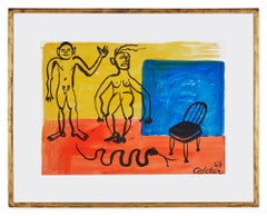 SEDIA NERA (GOUACHE ORIGINALE)