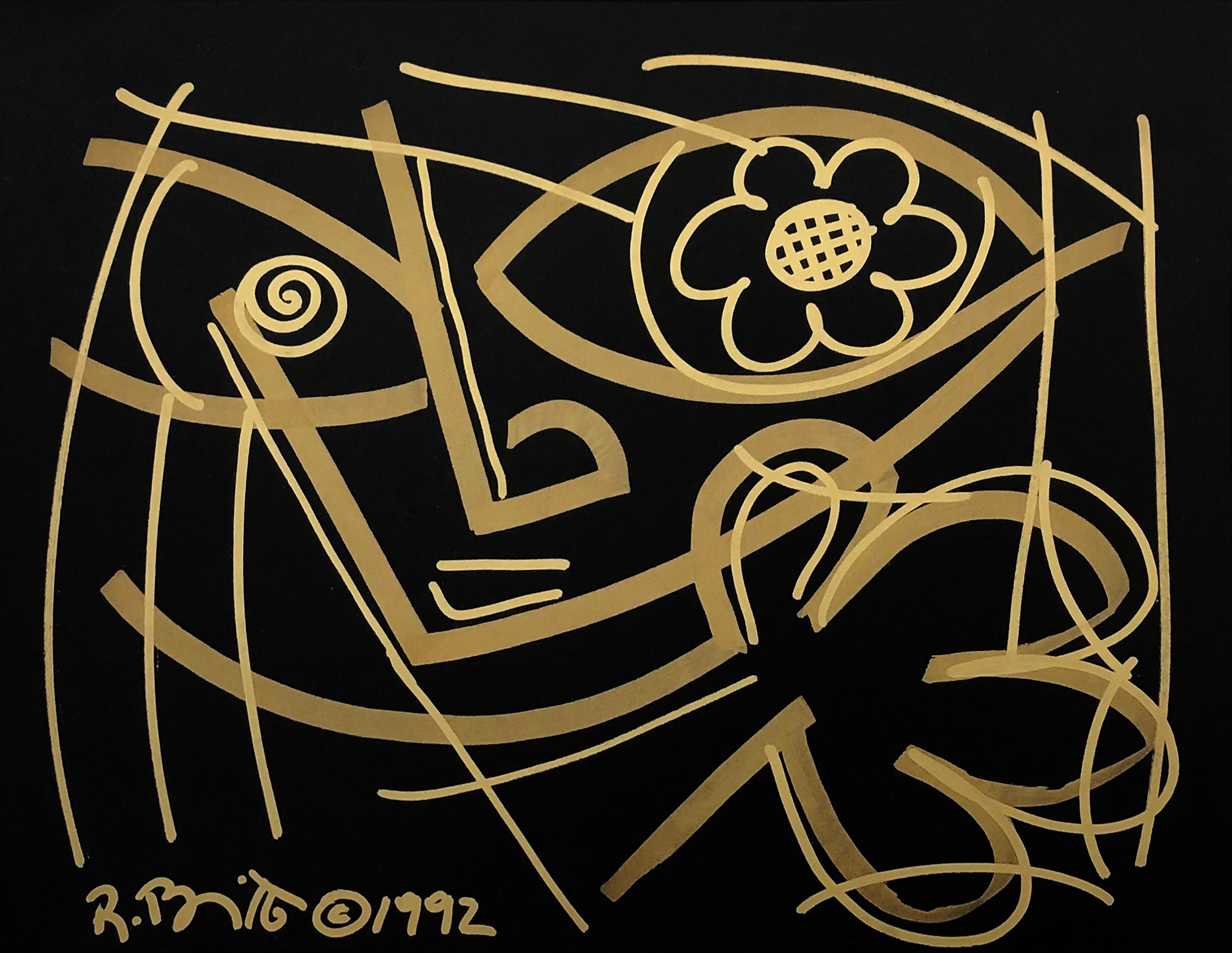 SENZA TITOLO (ORIGINALE) - Mixed Media Art Pop Art di Romero Britto