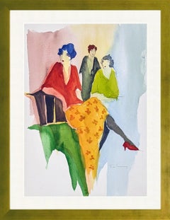 Three Women (Watercolor)