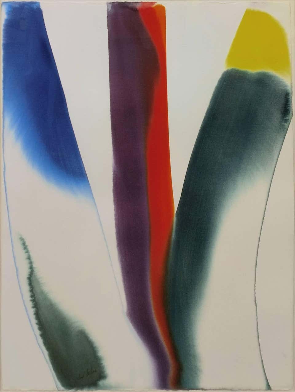 Phenomena Grid Three Watercolor on Paper, Abstract, Signed, 1978
