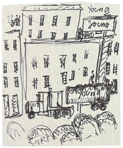 Young on the Block (framed original drawing on paper)