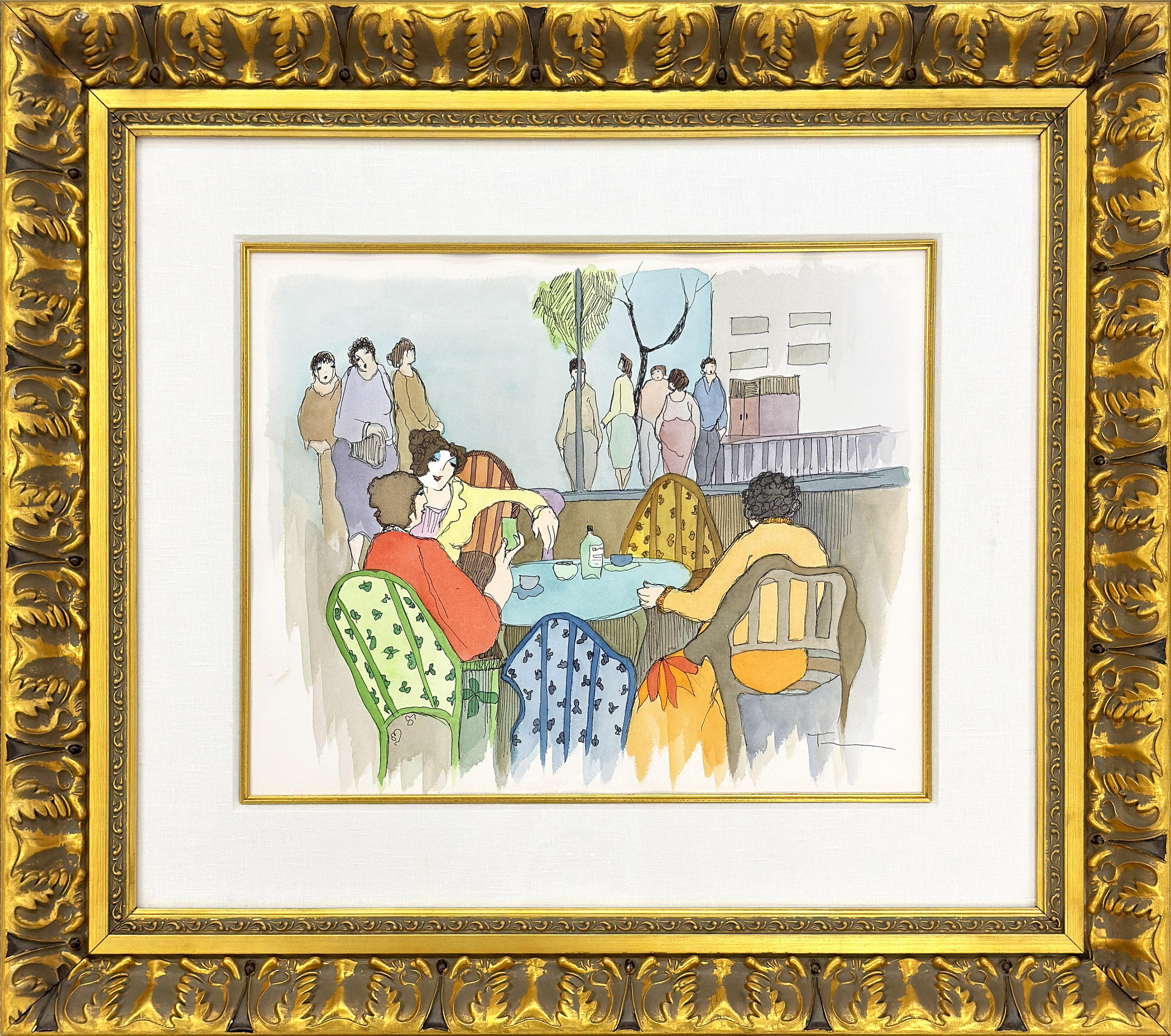 Social Affair (original hand signed watercolor)