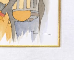 Social Affair (original hand signed watercolor)