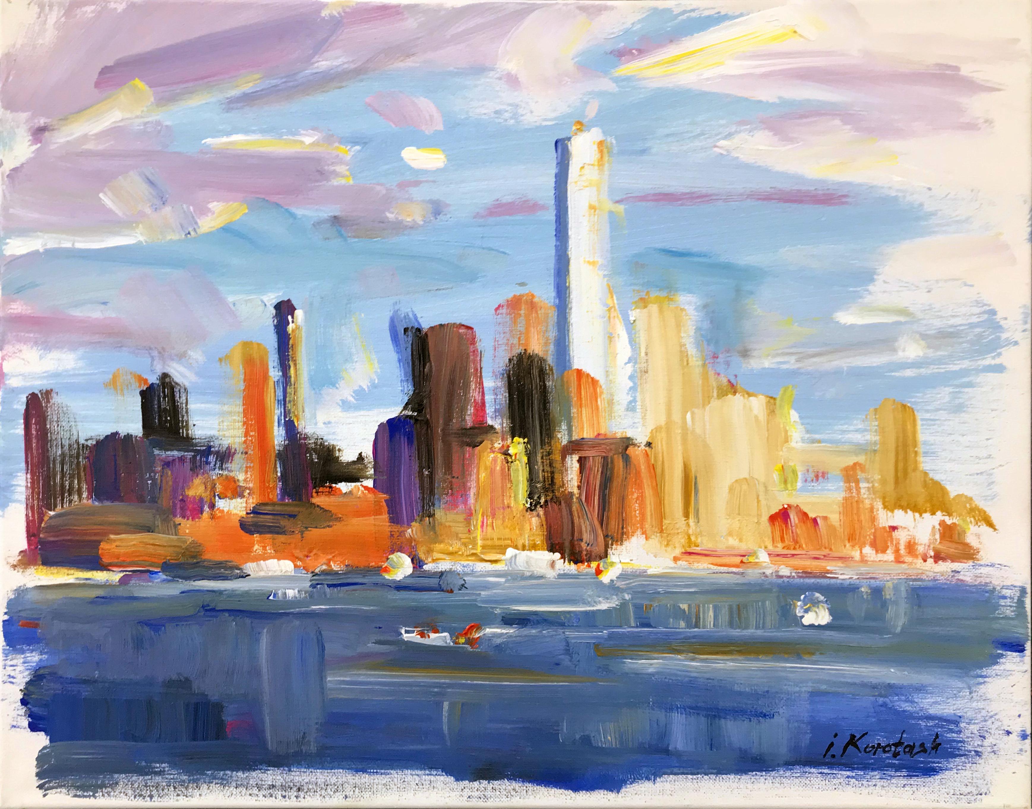 Igor Korotash Landscape Painting – NEW YORK CITY