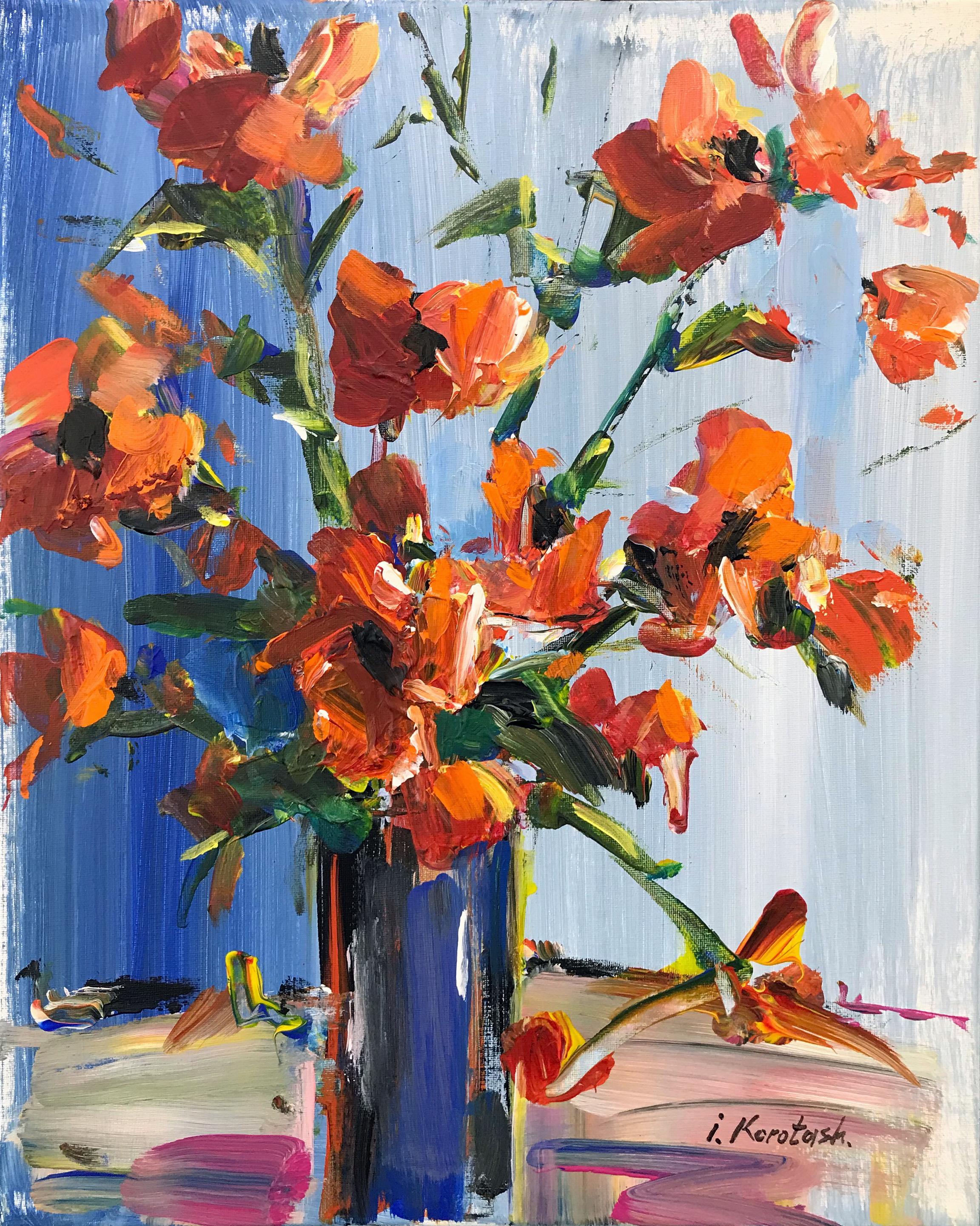 Igor Korotash Still-Life Painting - HARMONY (FLOWERS)