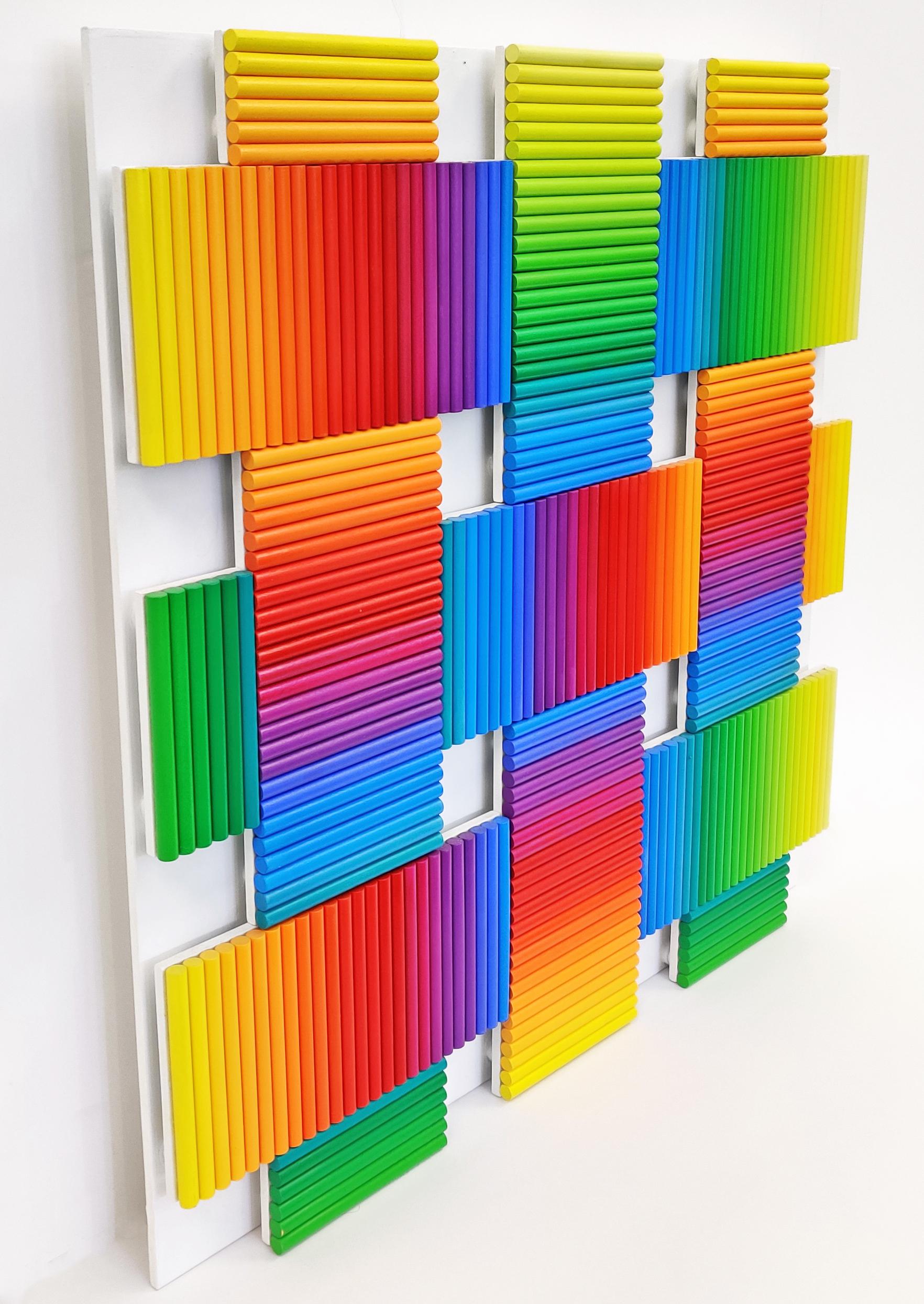 Original dimensional hand painted, custom cut and mounted wood. Hand signed on front and verso. 

Artwork is in excellent condition. Certificate of Authenticity included.  All reasonable offers will be considered.