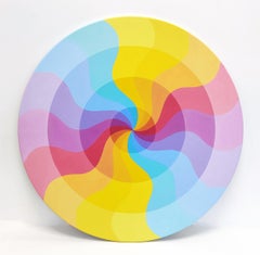CURVES (CIRCULAR PAINTING ON WOOD)
