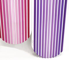 LINEARE WEBEREI (HANDBEMALTES HOLZ IN DIMENSIONEN)