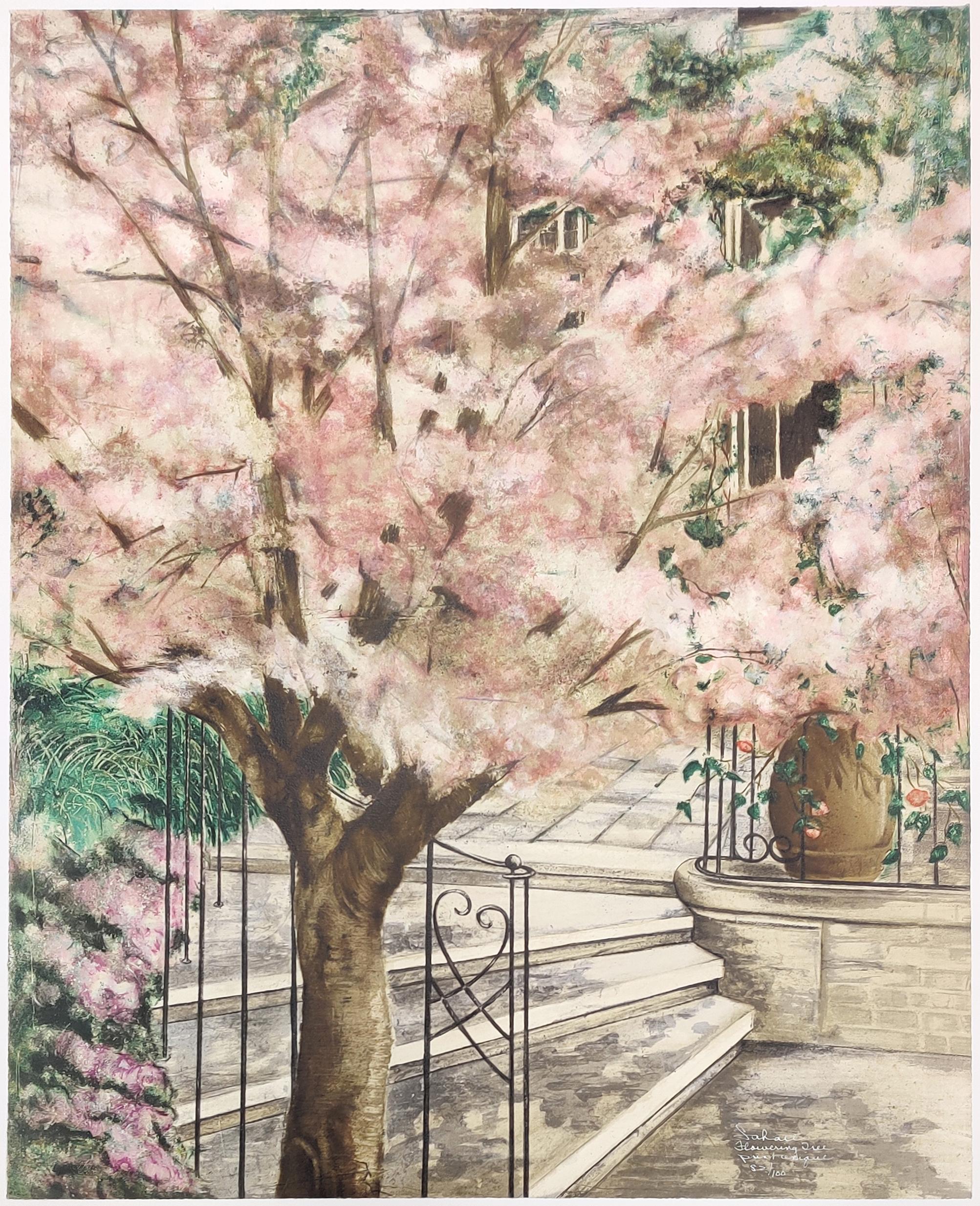 Susan Sahall Figurative Print - FLOWERING TREE