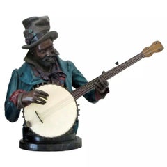 Vintage BANJO PLAYER (SCULPTURE)