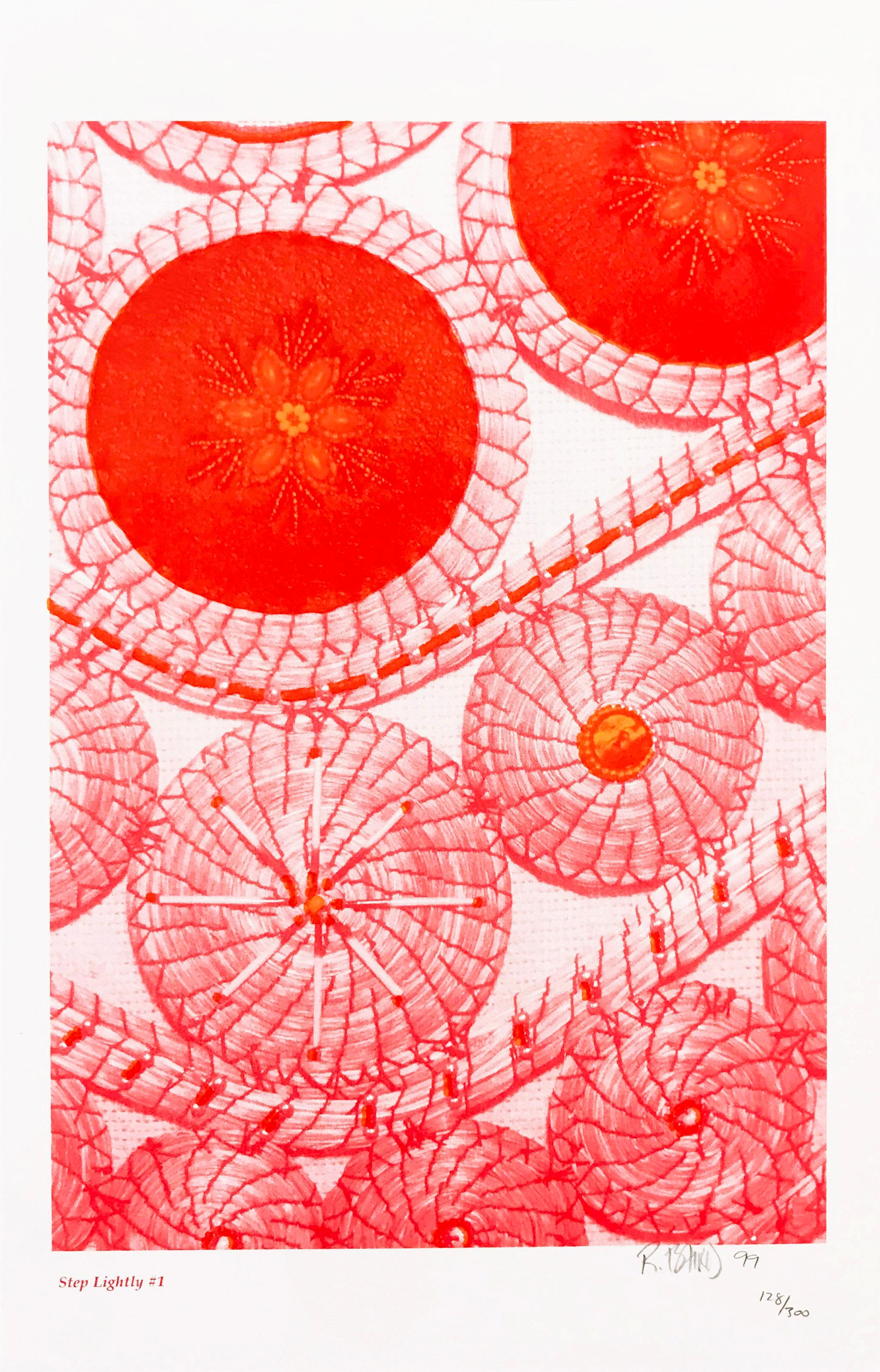 Rebecca Baird Figurative Print - STEP LIGHTLY #1