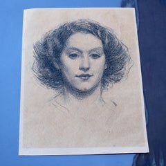 Art Nouveau Portrait Drawings and Watercolours