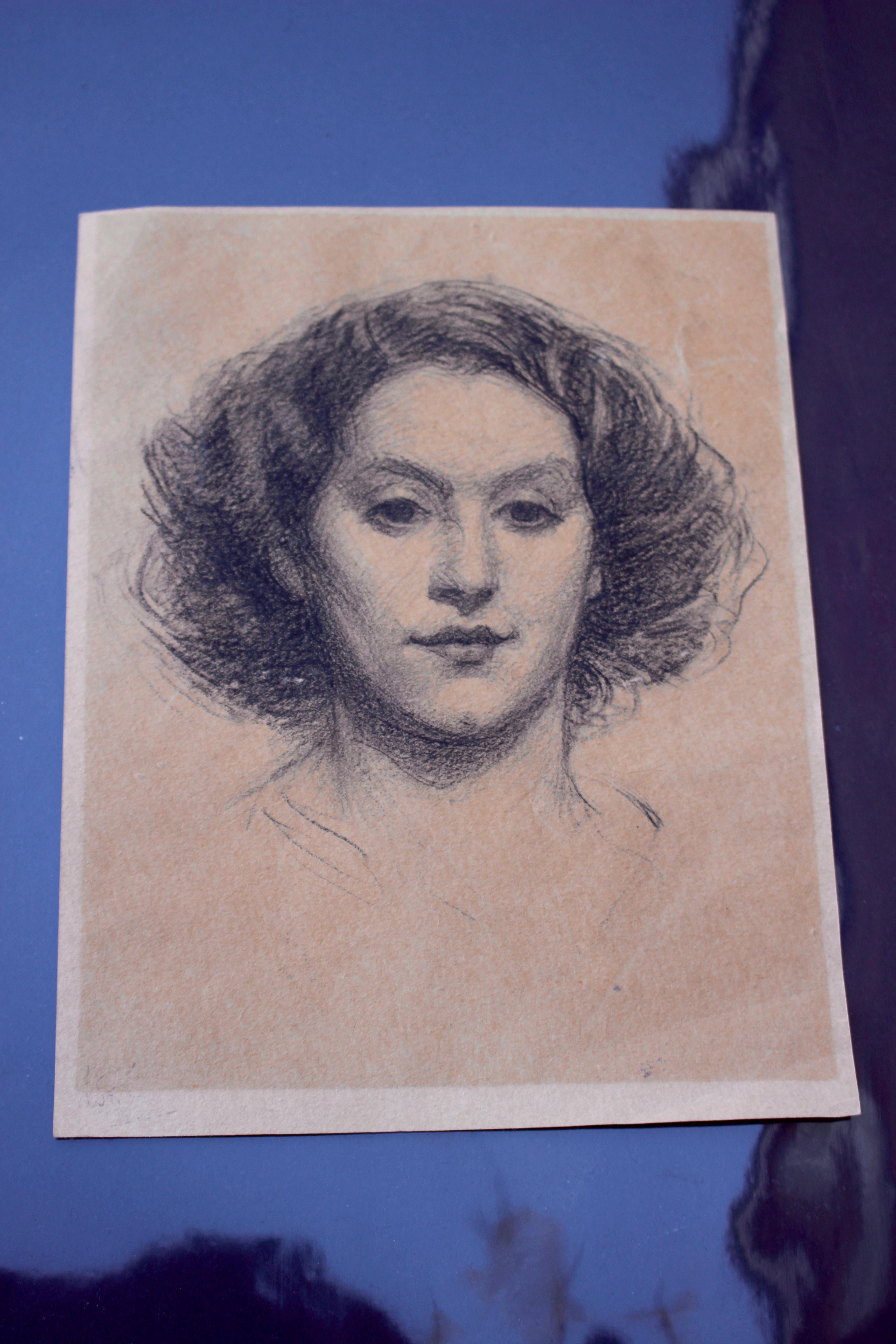 Portrait Of  A Young Lady - Art Nouveau Art by Unknown
