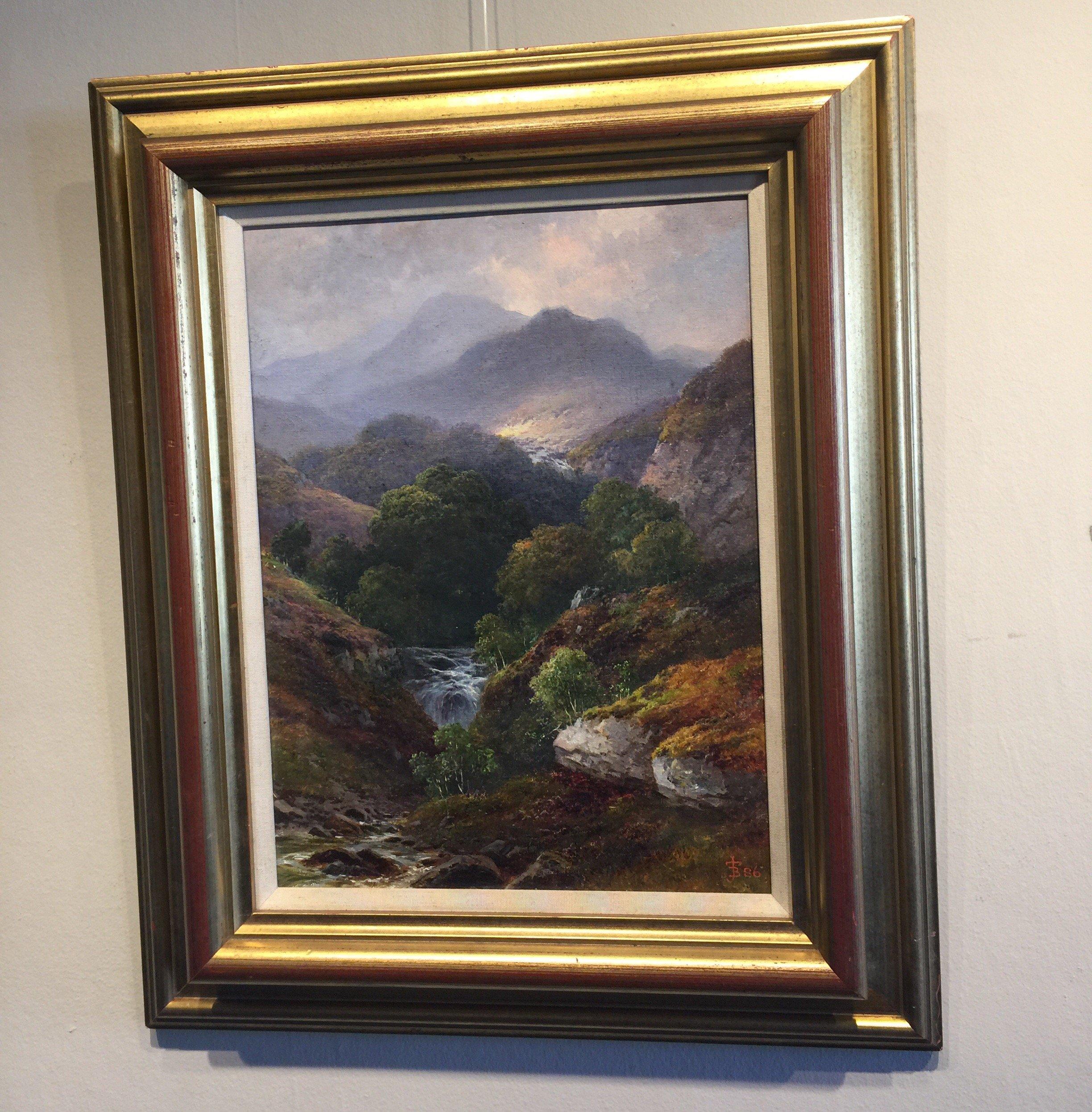 Highland Glen - Painting by Thomas J Banks
