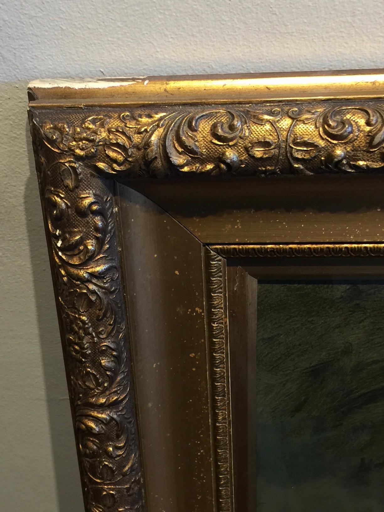 An attractive and highly decorative original Pears print from 1899. Titled A Daughter Of Eve by Edward Patry. In a Victorian glazed gilt frame. Slight wear to gilding on top edges of the frame as shown in the pictures, although not particularly