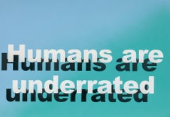 Untitled (Humans are underrated), Contemporary Painting On Paper, 2018 