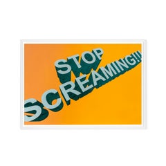 Untitled (Stop screaming!!!), Contemporary Painting On Paper, 2018