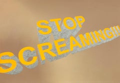 Untitled (Stop screaming!!!), Contemporary Painting On Paper, 2018 