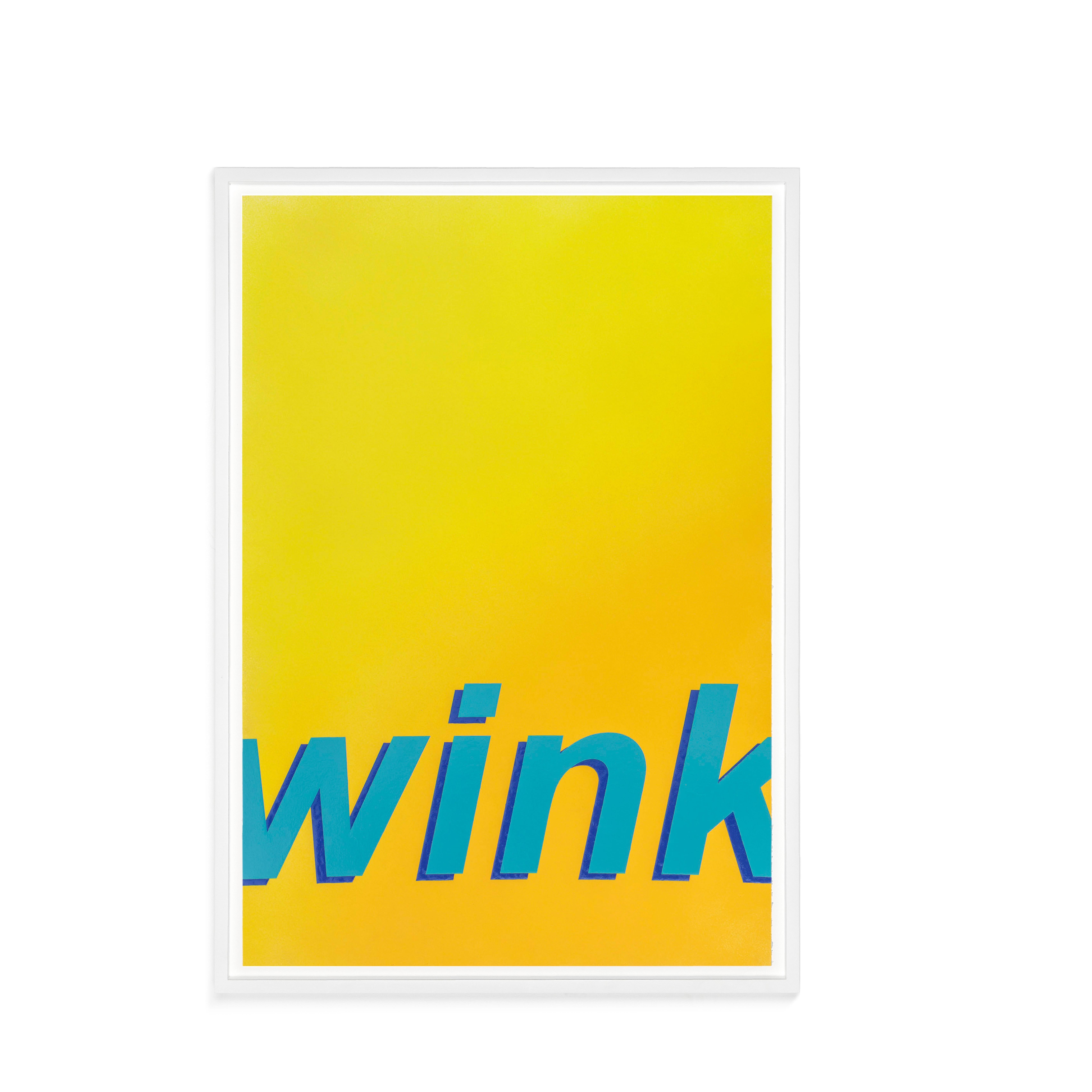 Untitled (Wink), Contemporary Painting On Paper, 2017 1