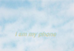 Untitled (I am my phone), Contemporary Painting On Paper, 2017