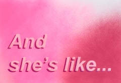 Untitled (And she
s like...), Contemporary Painting On Paper, 2017