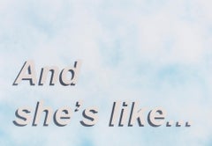 Untitled (And she
s like...), Contemporary Painting On Paper, 2017