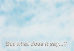 Untitled (But what does it say...?), Contemporary Painting On Paper, 2017