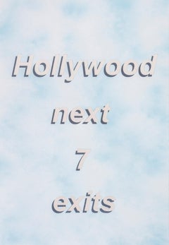 Paul Rusconi - Untitled (Hollywood next 7 exits), Contemporary Painting On Paper, 2017 Untitled (Hollywood next 7 exits), Contemporary Painting On Paper, 2017