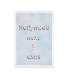 Untitled (Hollywood next 7 exits), Contemporary Painting On Paper, 2017