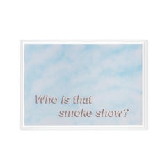 Untitled (Who is that smoke show?), Contemporary Painting On Paper, 2017