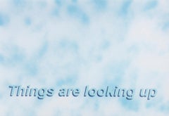 Untitled (Things are looking up), Contemporary Painting On Paper, 2017