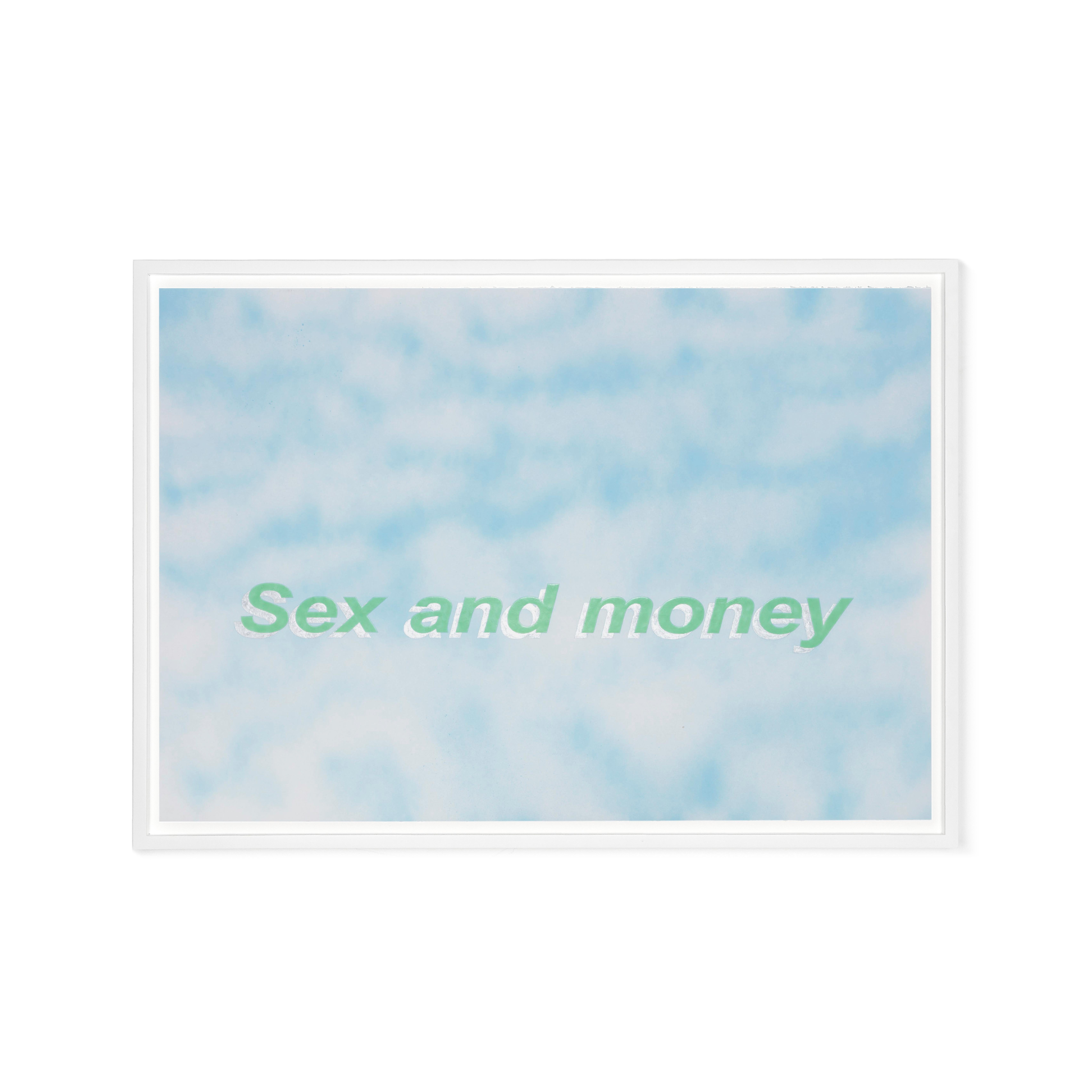 Untitled (Sex and money), Contemporary Painting On Paper, 2017 For Sale 1