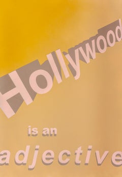 Untitled (Hollywood is an adjective), Contemporary Painting On Paper, 2018