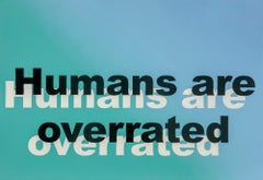 Untitled (Humans are overrated), Contemporary Painting On Paper, 2018