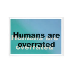 Untitled (Humans are overrated), Contemporary Painting On Paper, 2018