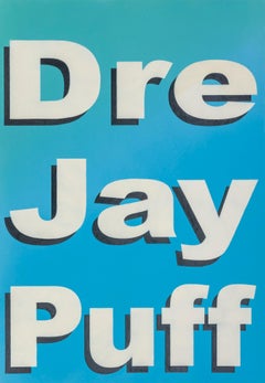 Paul Rusconi - Untitled (Dre Jay Puff), Framed Contemporary Painting On Paper, 2018 Untitled (Dre Jay Puff), Framed Contemporary Painting On Paper, 2018