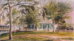 19th Century Watercolor, Saint's Rest, 1864