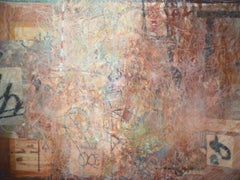 Tamara Negev - pittura astratta contemporanea a pastello leggero a tecnica mista su tela