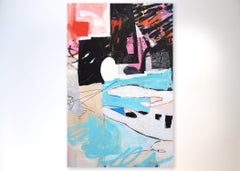 Anti Forms - contemporary abstract colourful graffiti mixed media painting