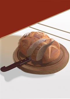 Bread- Contemporary Eco Pop art, digital print on paper 