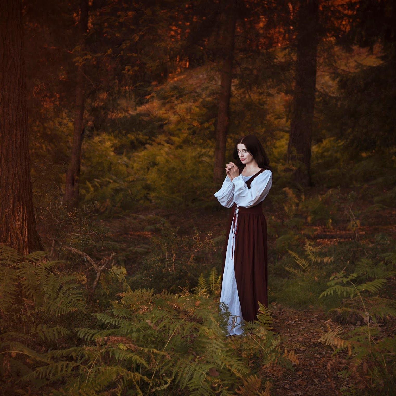 Wishing - contemporary photograph female figure mythological nature forest