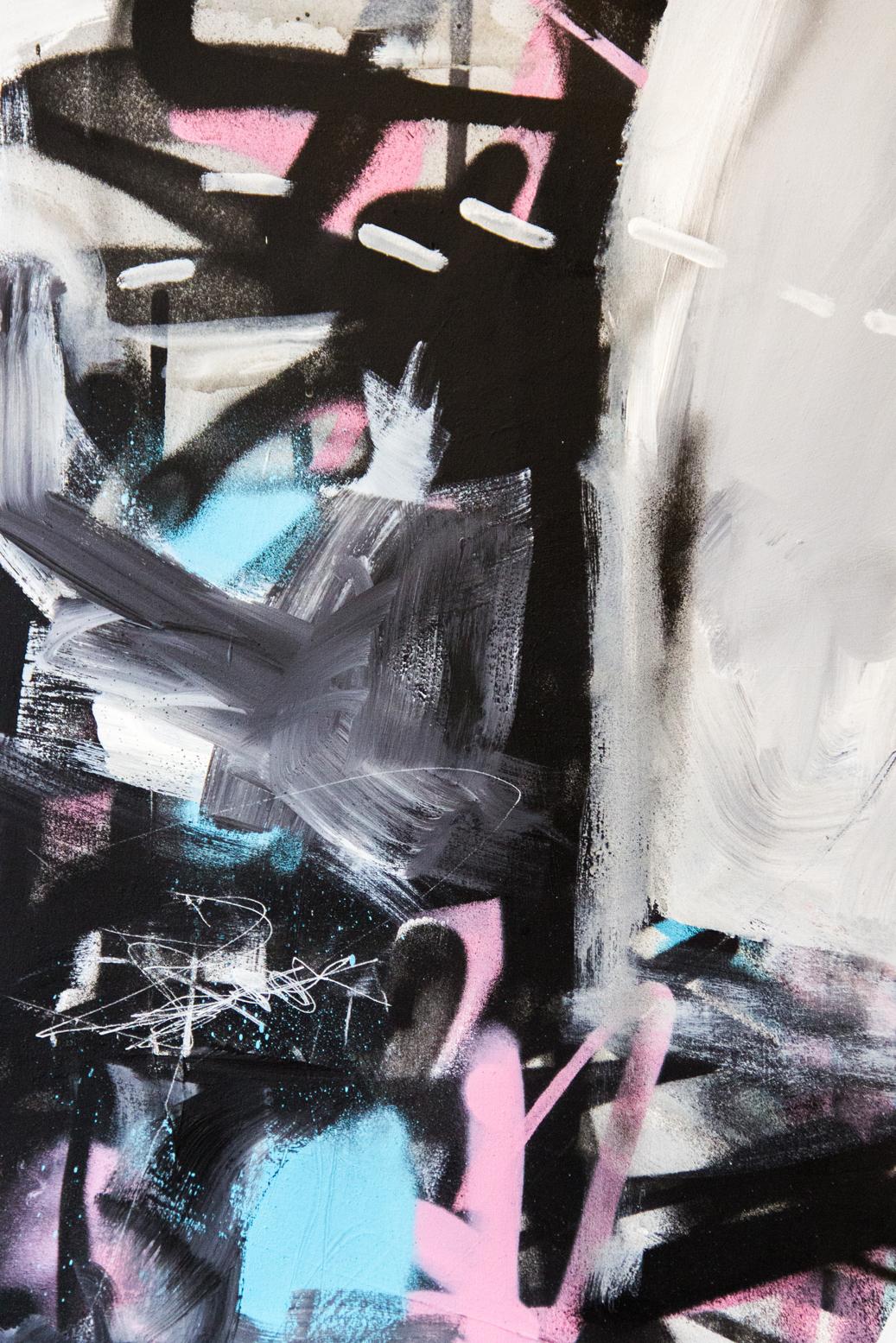 Vision Périphérique - pittura contemporanea di graffiti astratti e colorati in vendita 3